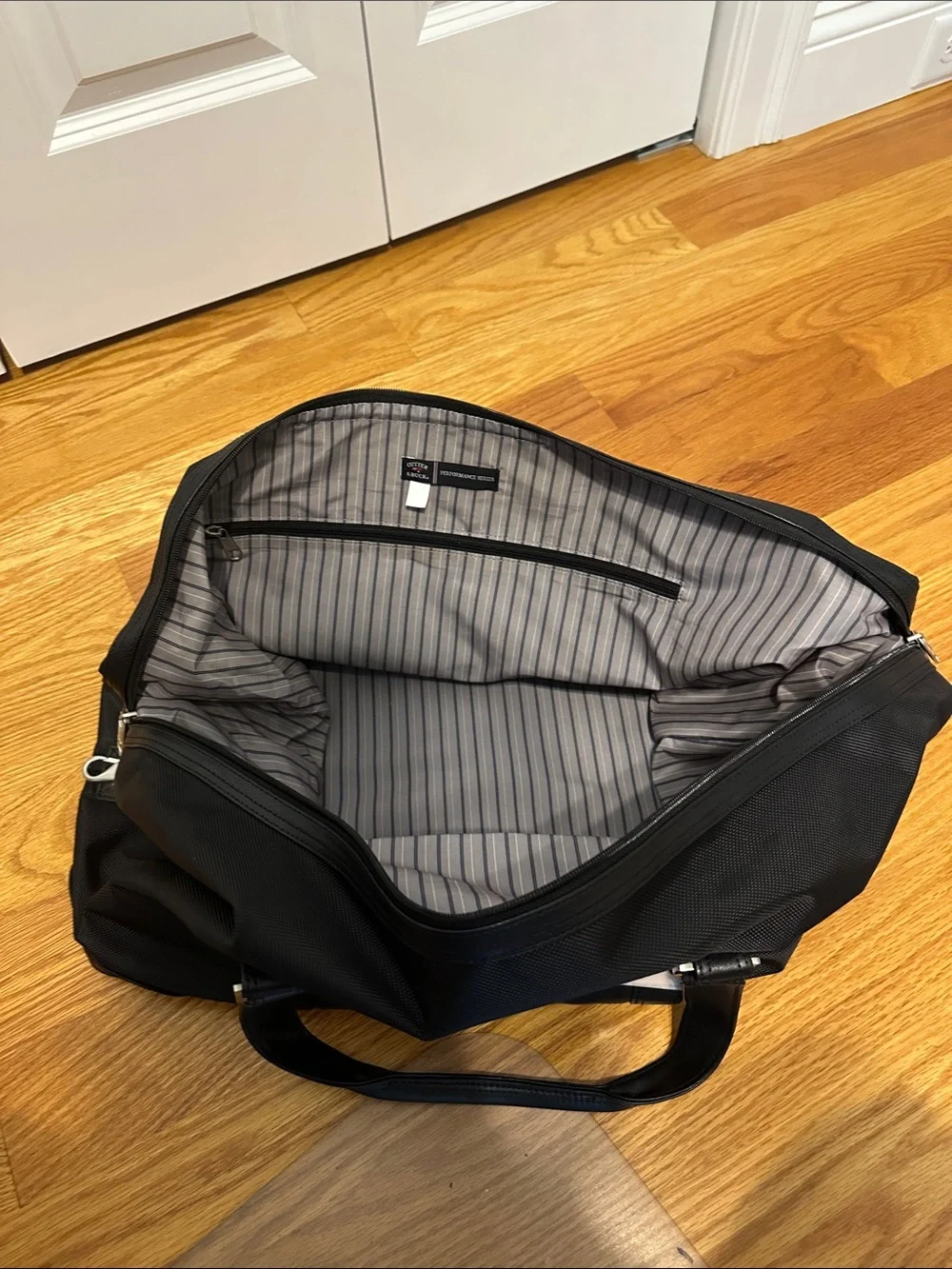 Cutter & Buck Black Duffel Bag with Detachable Shoulder Strap